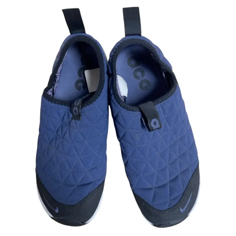 Nike ACG Moc 3.0 Men’s 9 Women’s 10.5 Navy Blue Quilted Slip On CJ1302-400